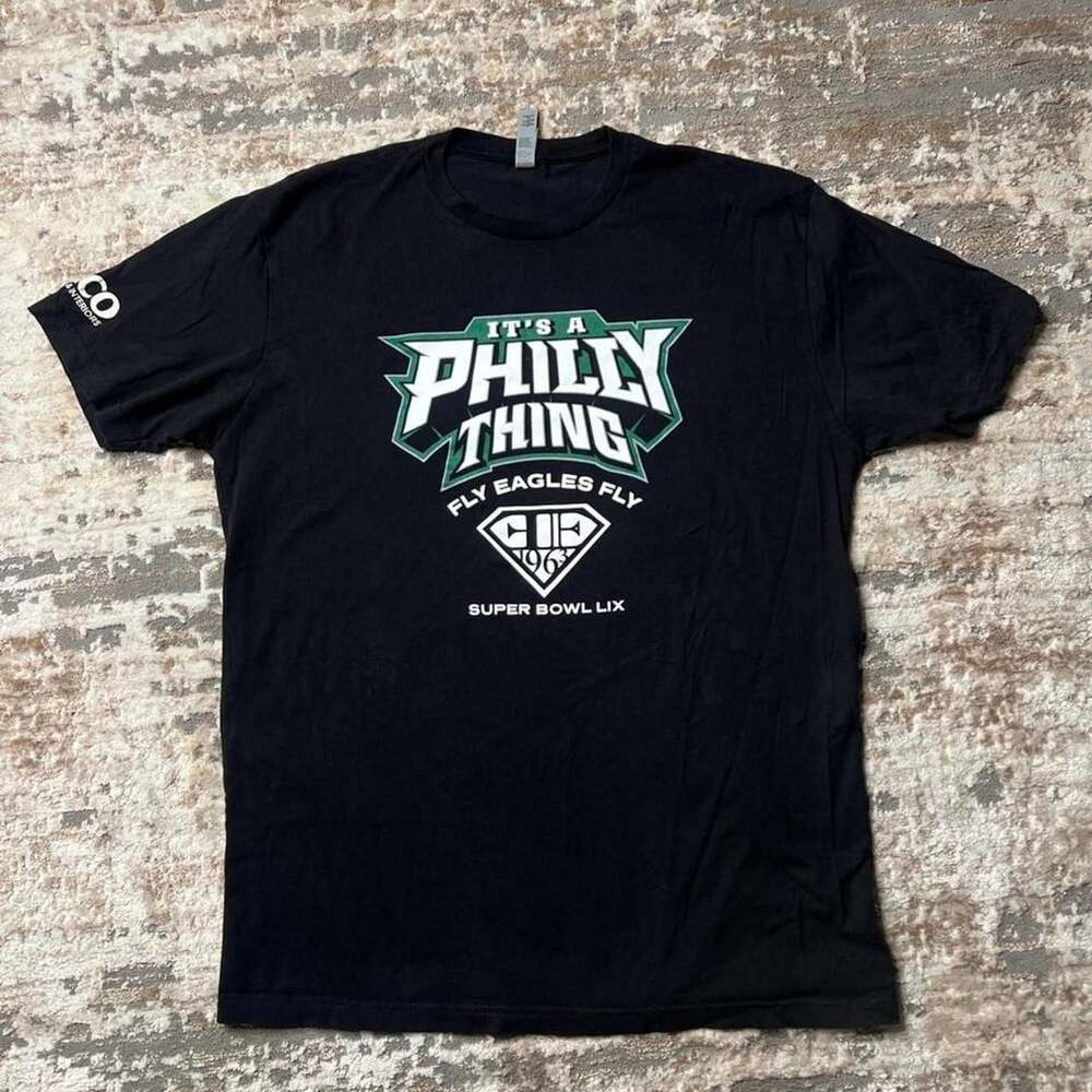 Next Level Apparel Philadelphia Eagles Super Bowl LIX It's a Philly Thing T-Shir